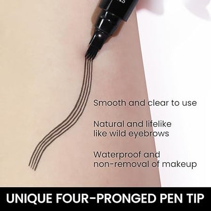 Waterproof Microblading Eyebrow Pencil with a Micro-Fork
