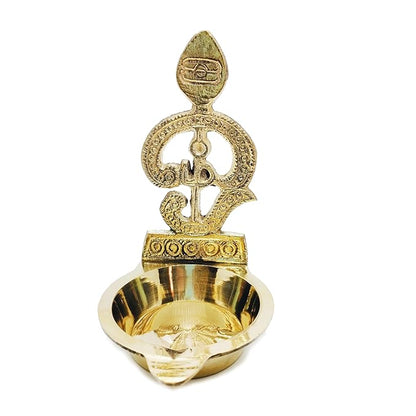 ஓம் முருகர் விளக்கு  Om Vel Diya in Brass