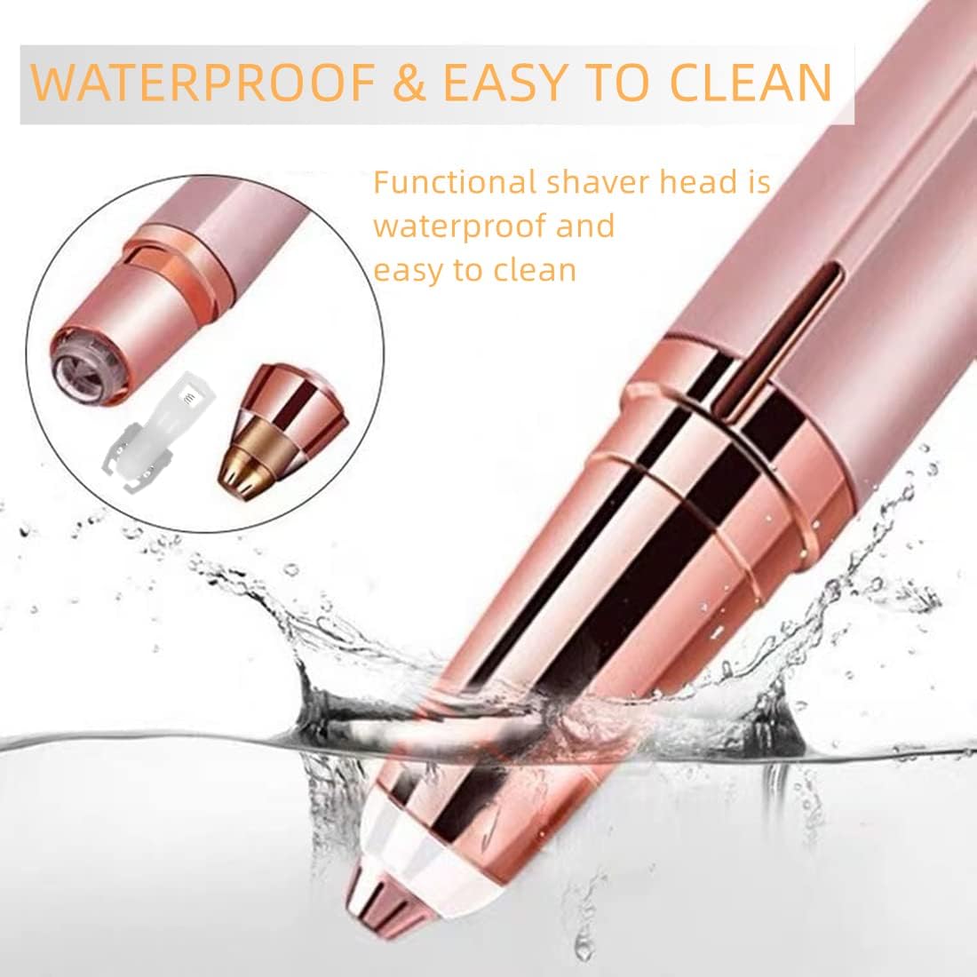 Painless Electric Eyebrow trimmer  with LED Light for Women