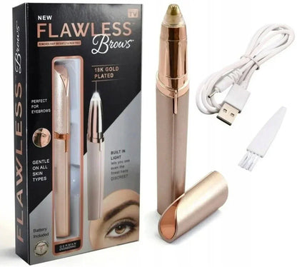 Painless Electric Eyebrow trimmer  with LED Light for Women